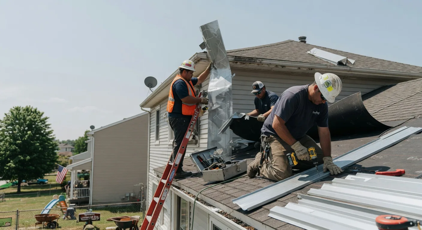 Storm Damage Metal Roof Repair in Keego Harbor, MI